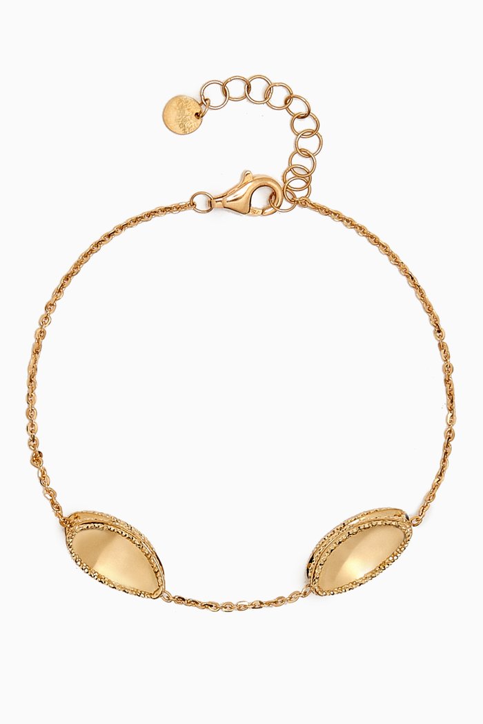 

Moda Mirror Bracelet in 18kt Gold, Yellow