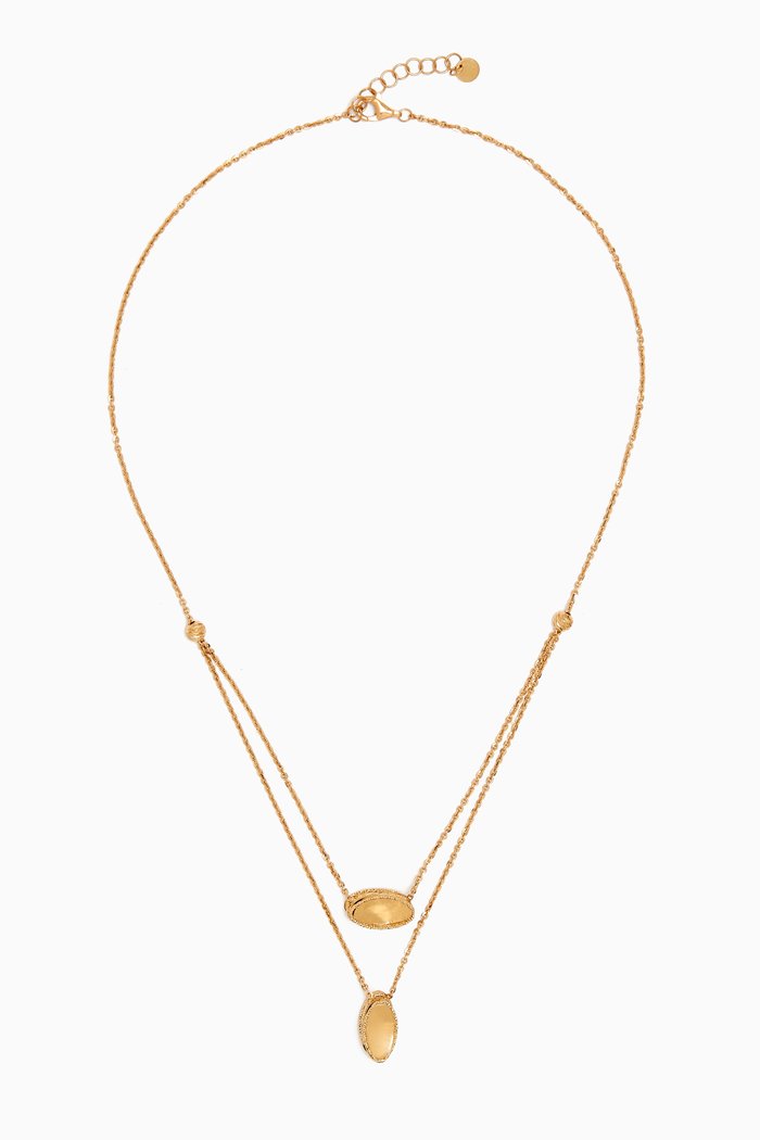 

Moda Mirror Double-layer Necklace in 18kt Gold, Yellow