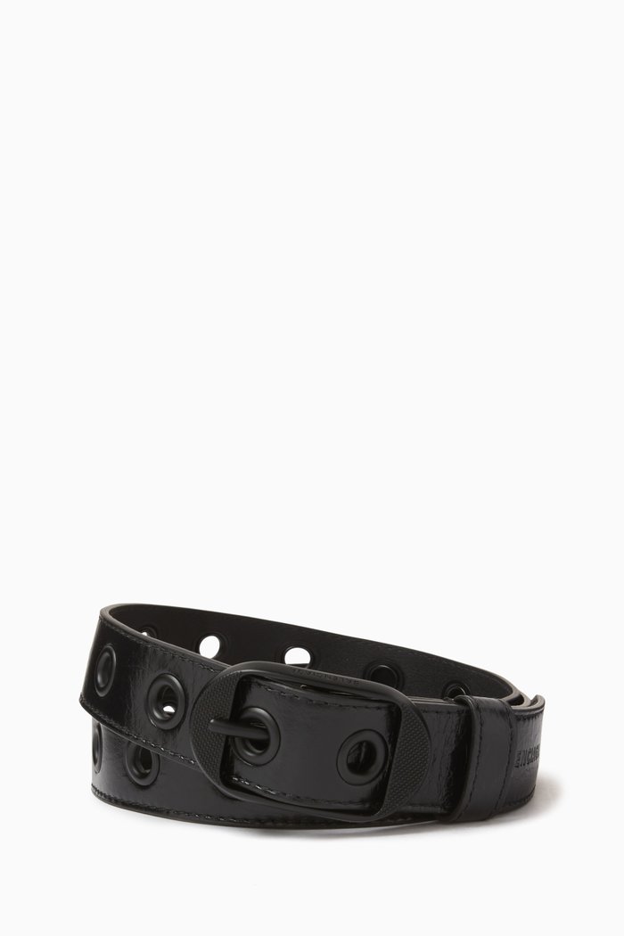 

Le Cagole Belt in Arena Calfskin, Black