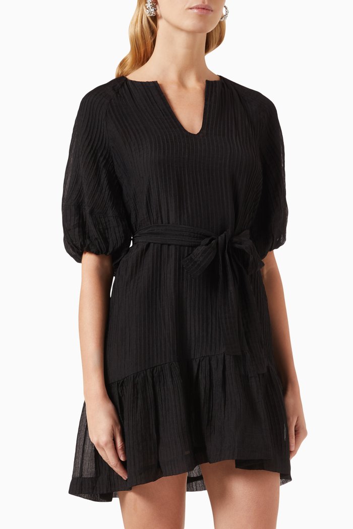 

Raven Mini Dress in Tencel-blend, Black