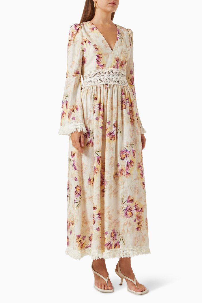 

Californian Maxi Dress in Viscose, White