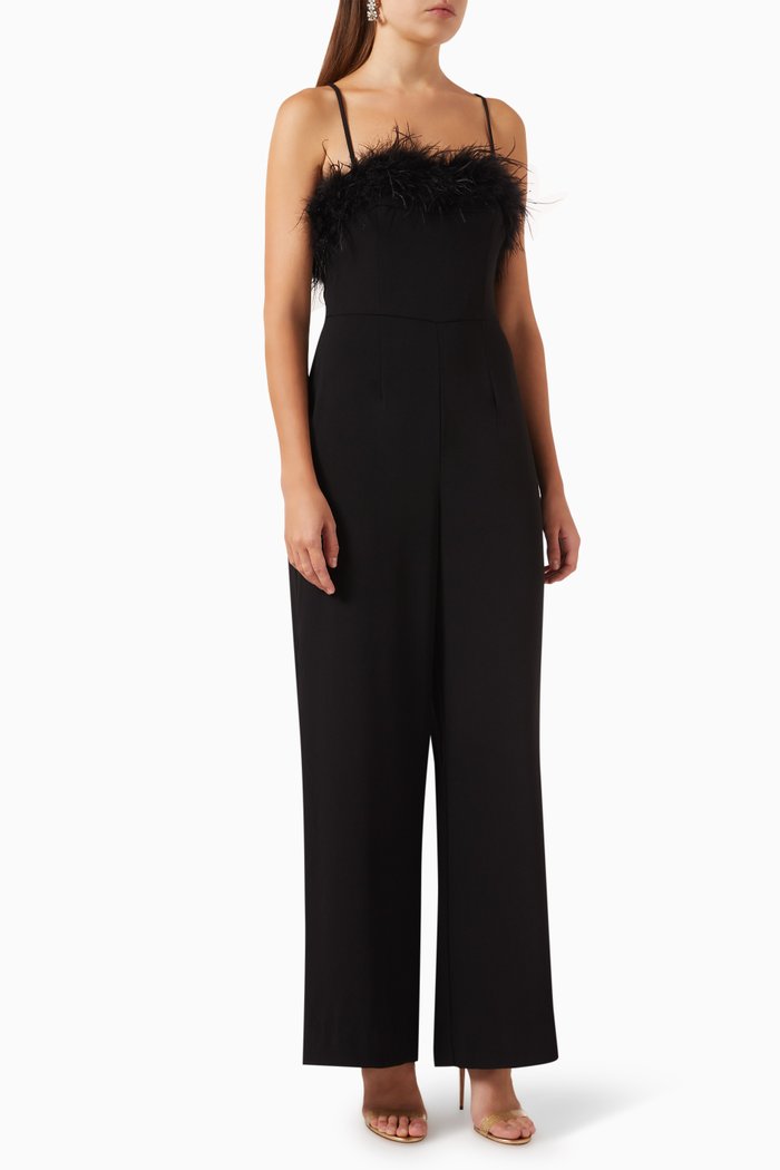 

Isolde Jumpsuit in Crepe, Black