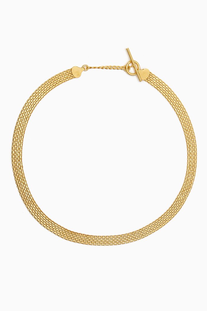 

Chainmail Necklace in 14kt Gold Vermeil, Yellow