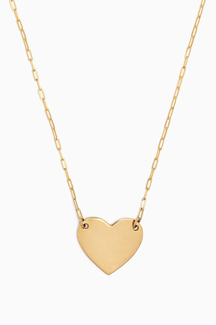 

Heart Chain Necklace in 14kt Gold, Yellow