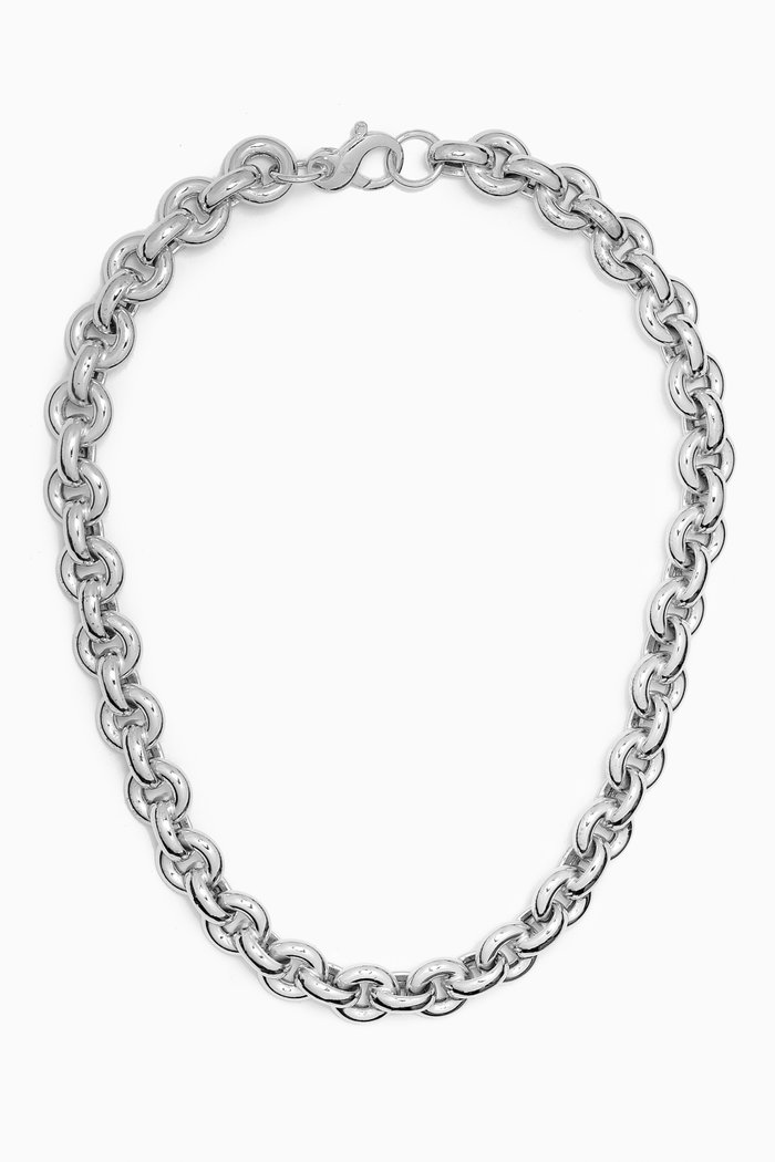 Euclid Chain Necklace in Sterling Silver