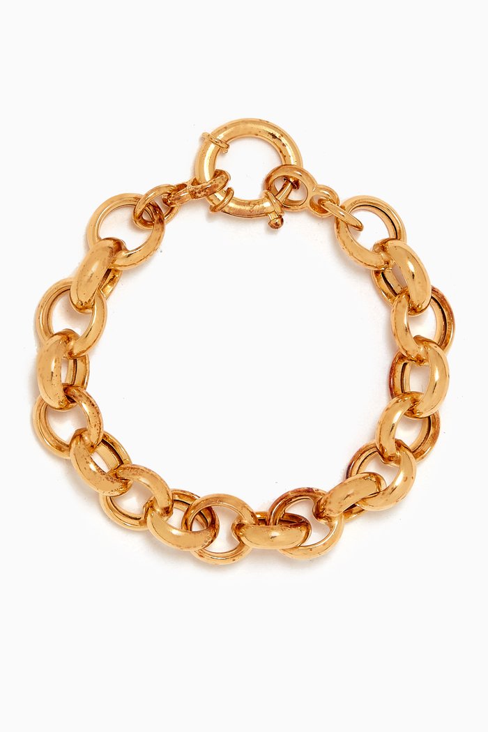 

Euclid Chain Bracelet in 14kt Gold Vermeil, Yellow