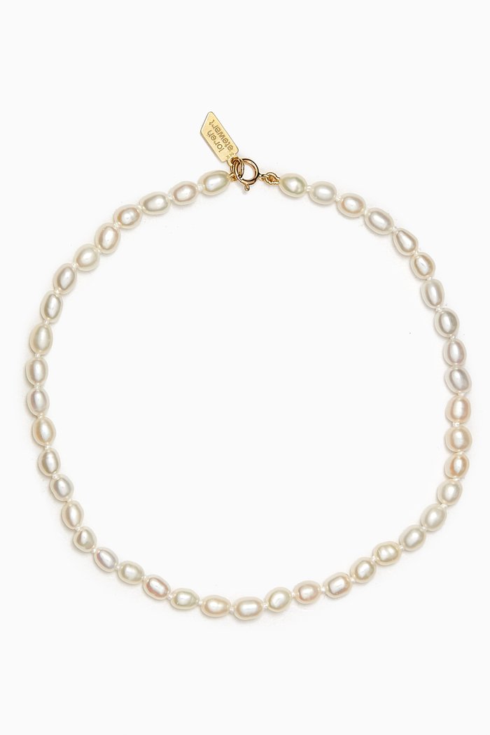 

Rice Pearl Anklet in 14kt Gold, Yellow
