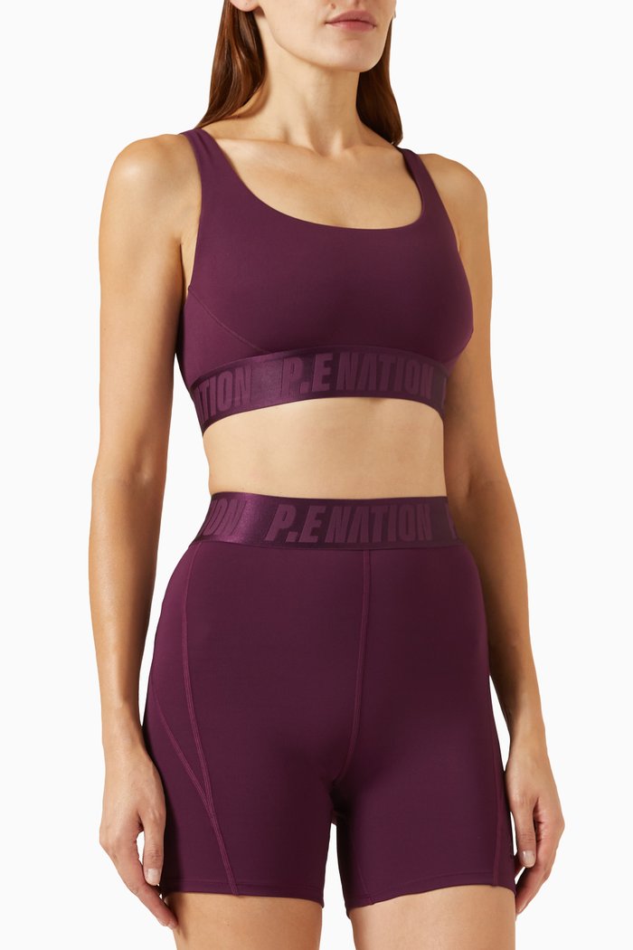 

Backcheck Sports Bra in Stretch-nylon, Purple