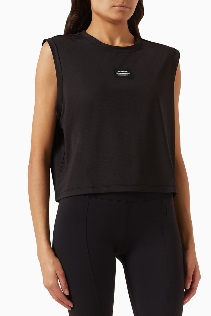 

Undefeated Tank Top in Recycled-polyester, Black