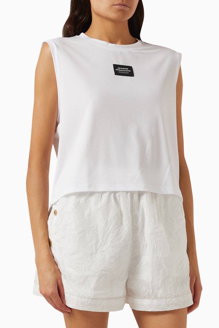 

Undefeated Tank Top in Recycled-polyester, White