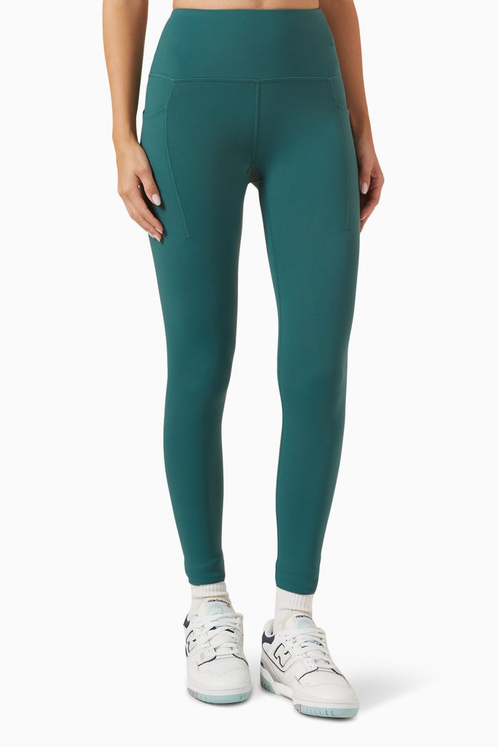 

Recalibrate 7/8 Leggings in Stretchy Nylon, Green