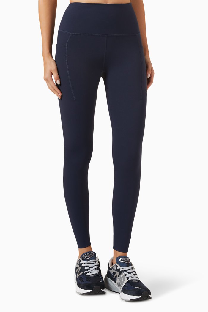 

Recalibrate 7/8 Leggings in Stretchy Nylon, Blue