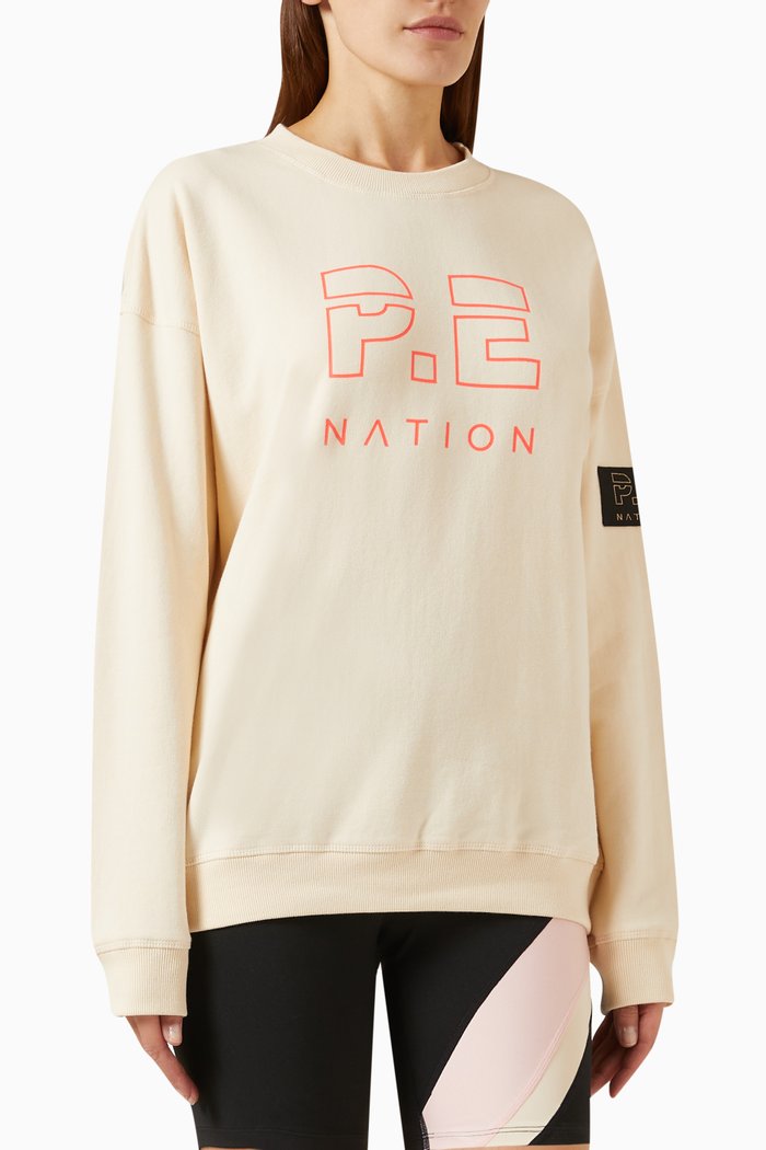 

Heads Up Sweatshirt in Cotton Fleece, Neutral