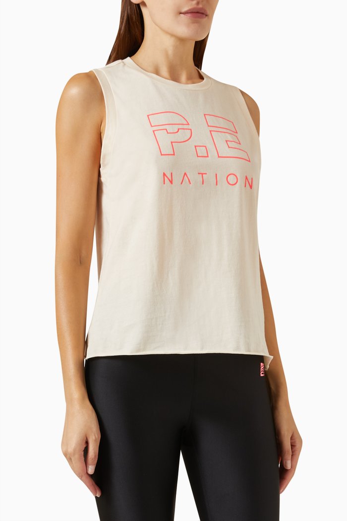 Shuffle Tank Top in Organic Cotton, Neutral
