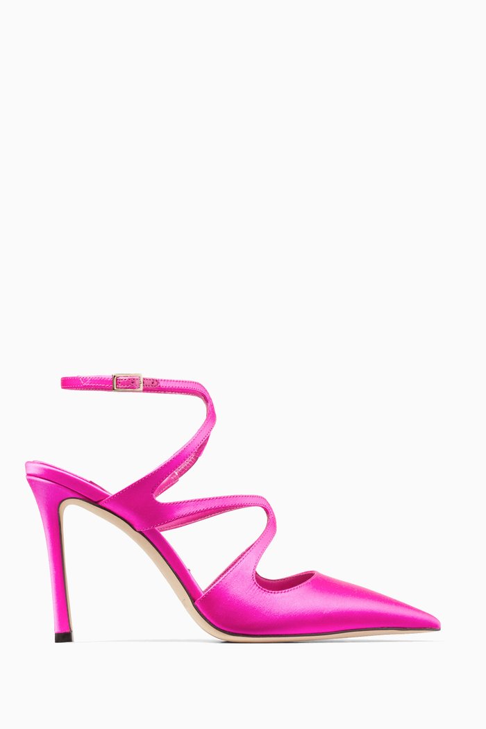 

Azia 95 Lace-up Pumps in Satin, Pink