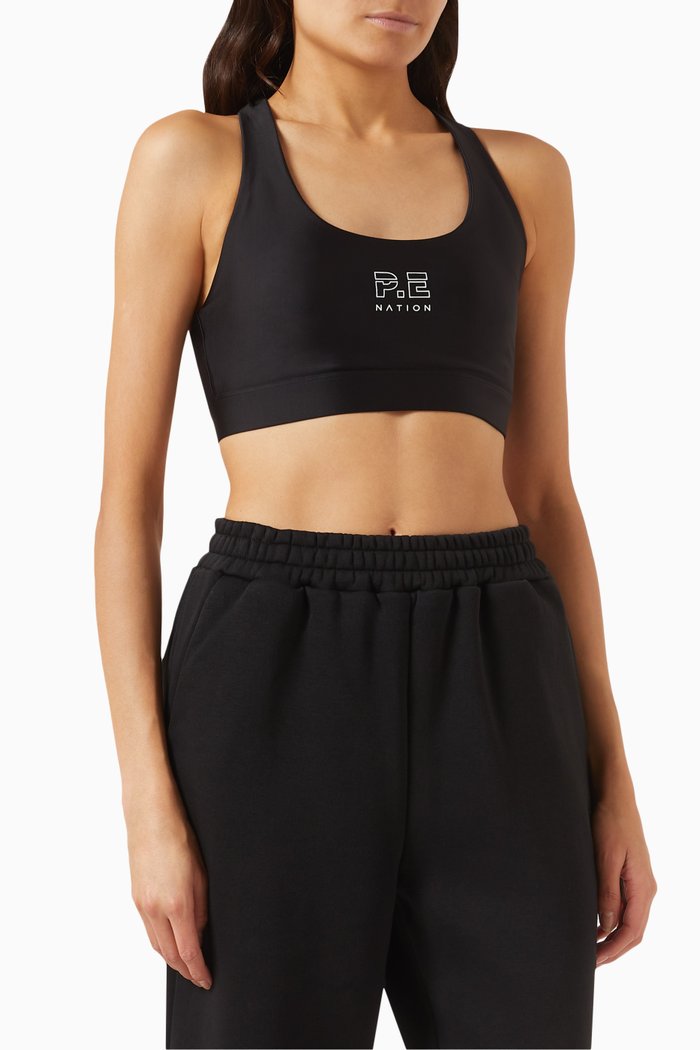 Long Range Sports Bra, Black
