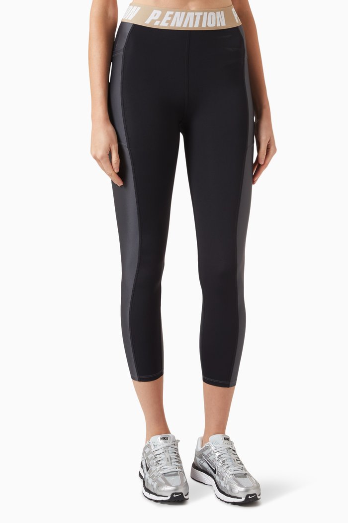 

Terrain Leggings in Stretch Recycled-nylon, Black