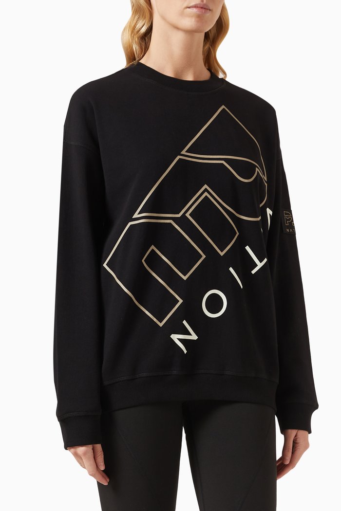 

Alta Sweatshirt in Organic Cotton-terry, Black
