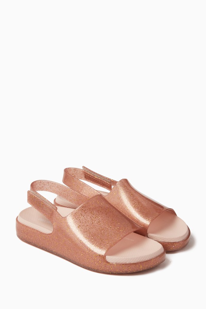 

Cloud Sandals in Melflex® PVC, Gold