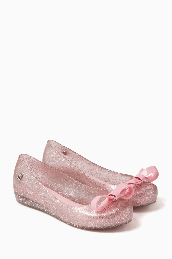 

Ultragirl Glitter Ballerina Flats in Melflex® PVC, Pink
