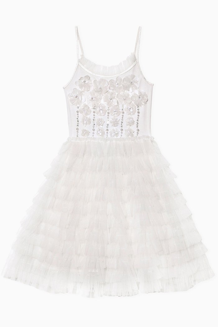 

Dasher Tutu Dress in Tulle, White