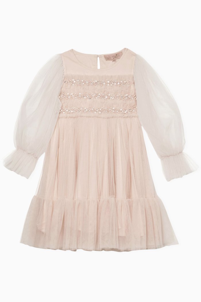 

Neva Sequin-embellished Dress in Tulle, Neutral
