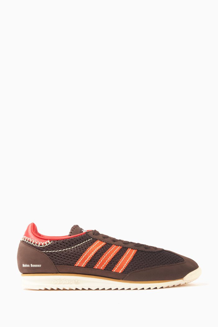 

x Wales Bonner SL72 Sneakers in Suede and Knit Mesh, Brown