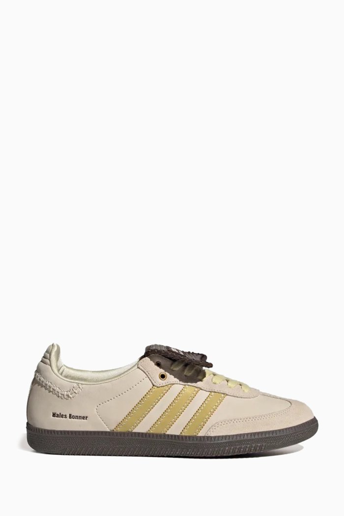 

Wales Bonner Samba Sneakers in Nubuck, Multicolour