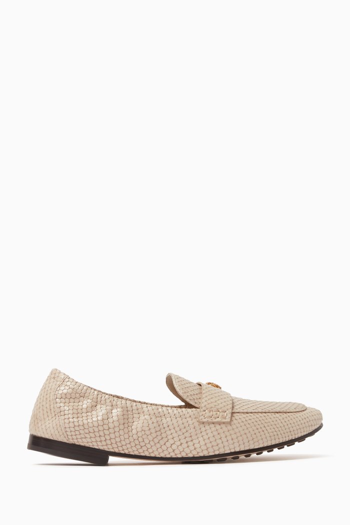 Ballet Loafers in Leather, Brown
