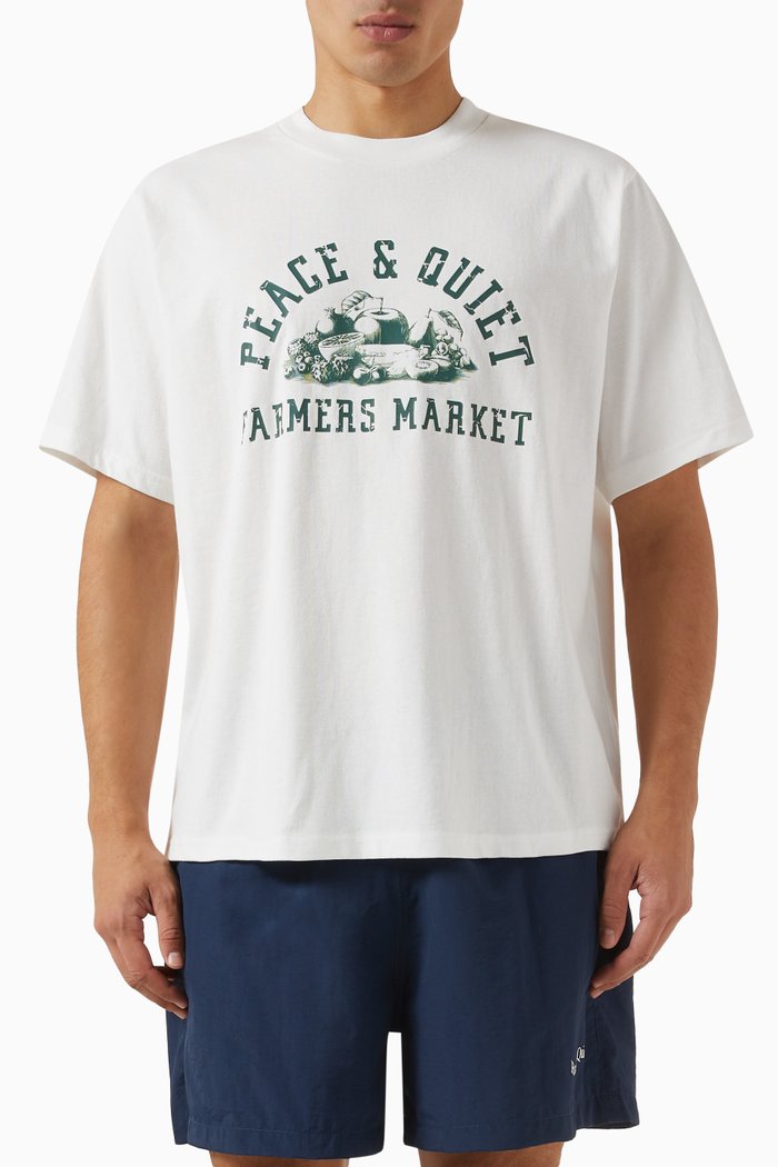 

Farmers Market T-shirt in Cotton-jersey, White