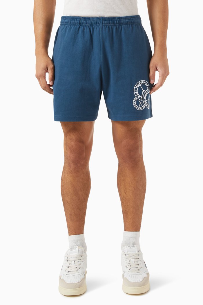 

Logo Badge Sweatshorts in Cotton, Blue