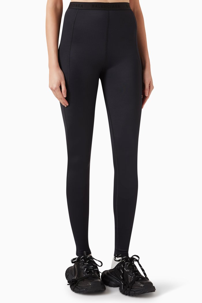 

3B Sports Icon Athletic Leg Cut Leggings, Black