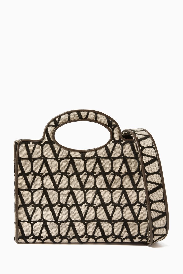 

Valentino Garavani Le Troisième Shopping Bag in Canvas, Brown