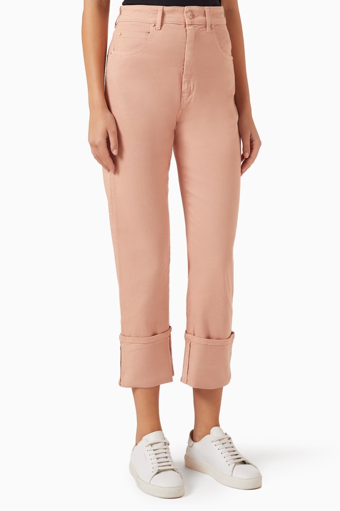 

Decano Cropped Jeans in Denim, Pink