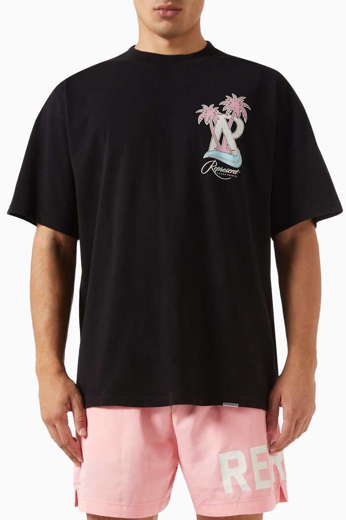 

Resort T-shirt in Cotton Jersey, Black