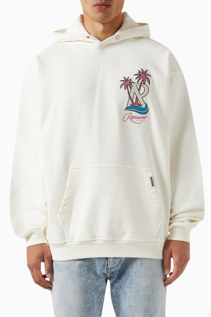 

Resort Hoodie in Fleece, White