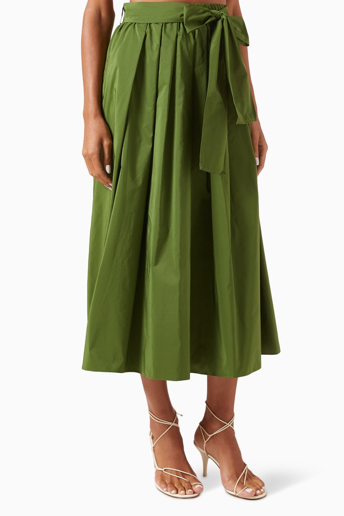 

Zarda Skirt in Taffeta, Green
