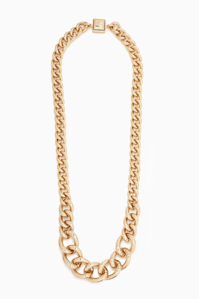 

Caucaso Chain Necklace in Metal, Gold