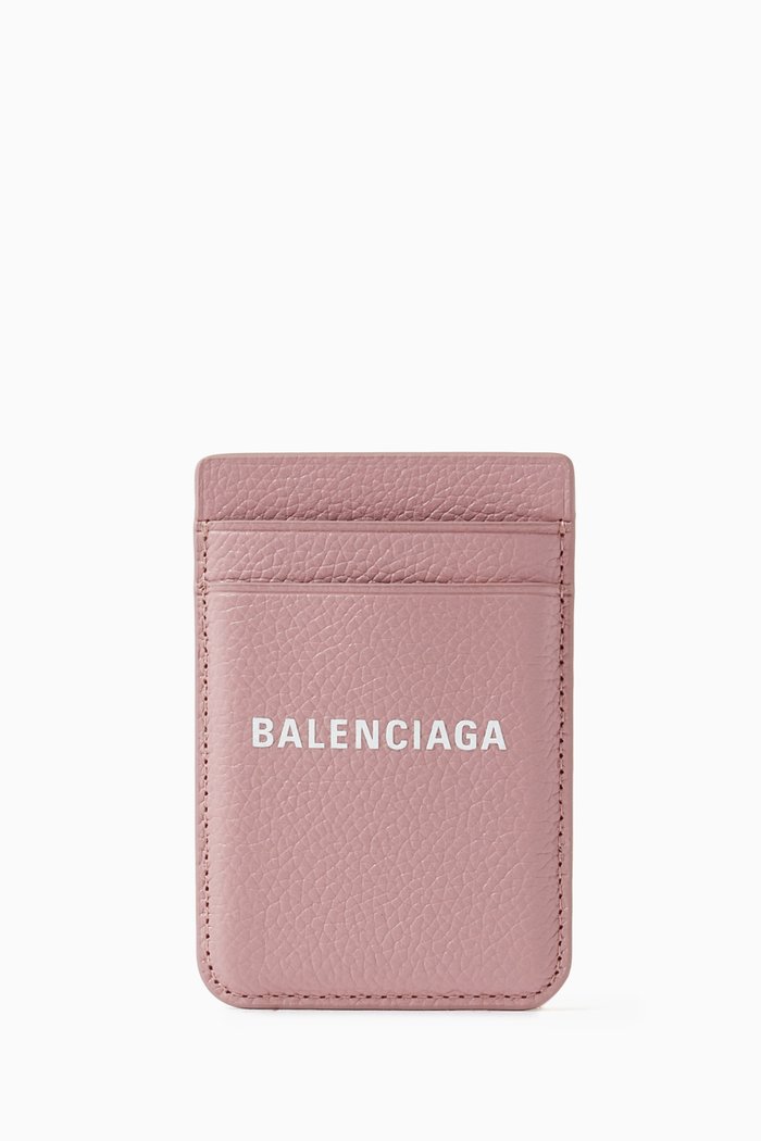

Magnet iPhone & Cardholder in Leather, Pink