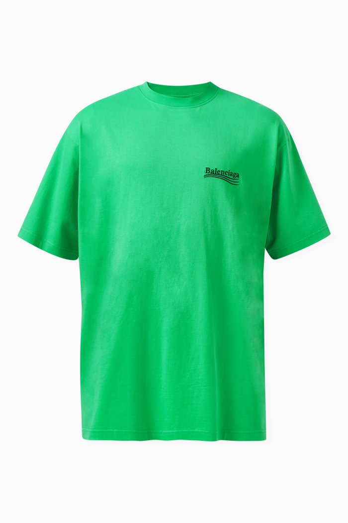 

Political Campaign T-shirt in Cotton Jersey, Green