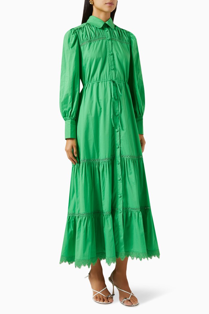 Lotus Dress, Green