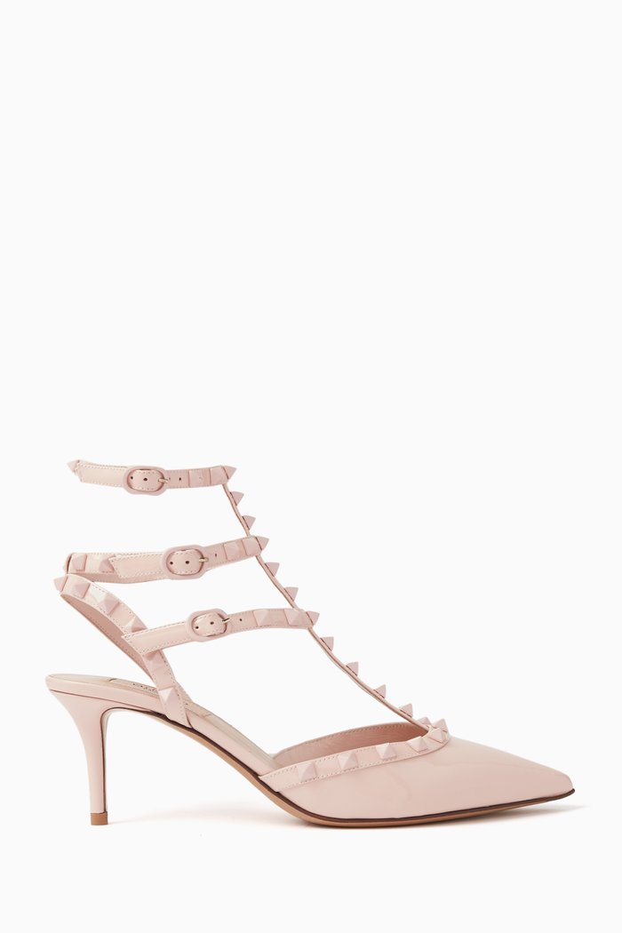 

Valentino Garavani Rockstud 65 Pumps in Patent Leather, Pink