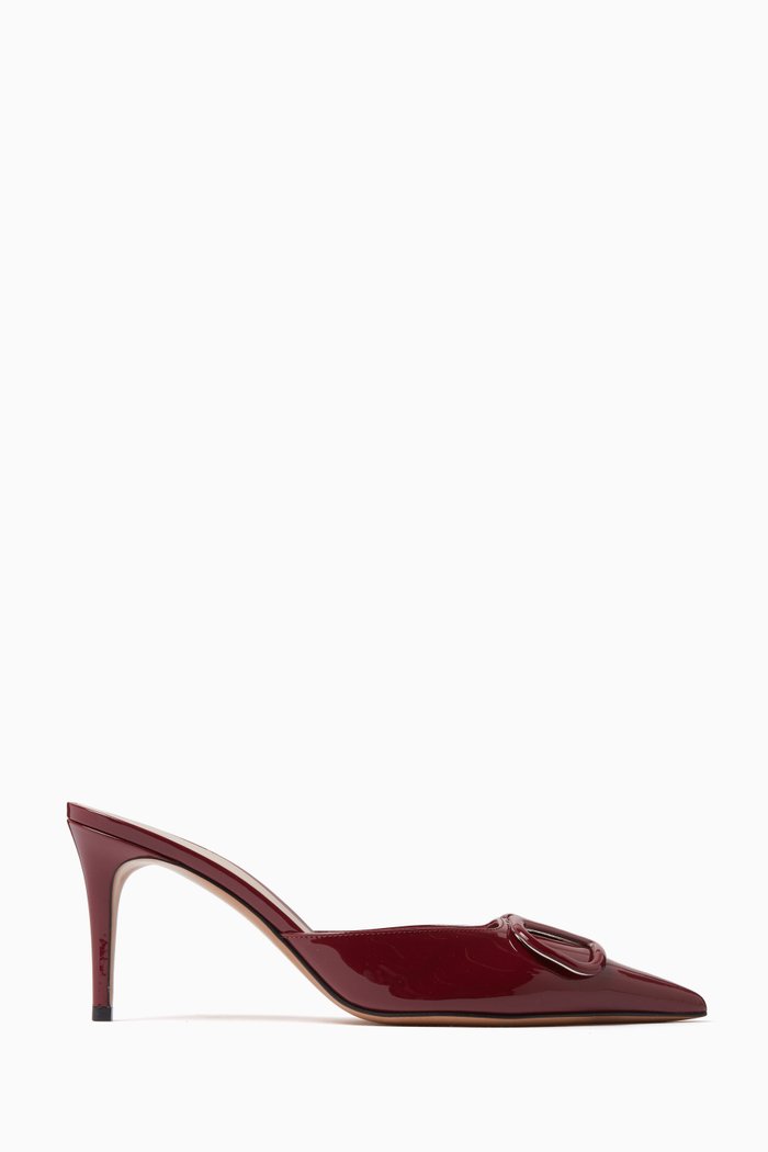 

Valentino Garavani VLOGO Signature 80 Mules in Vernice Leather, Red