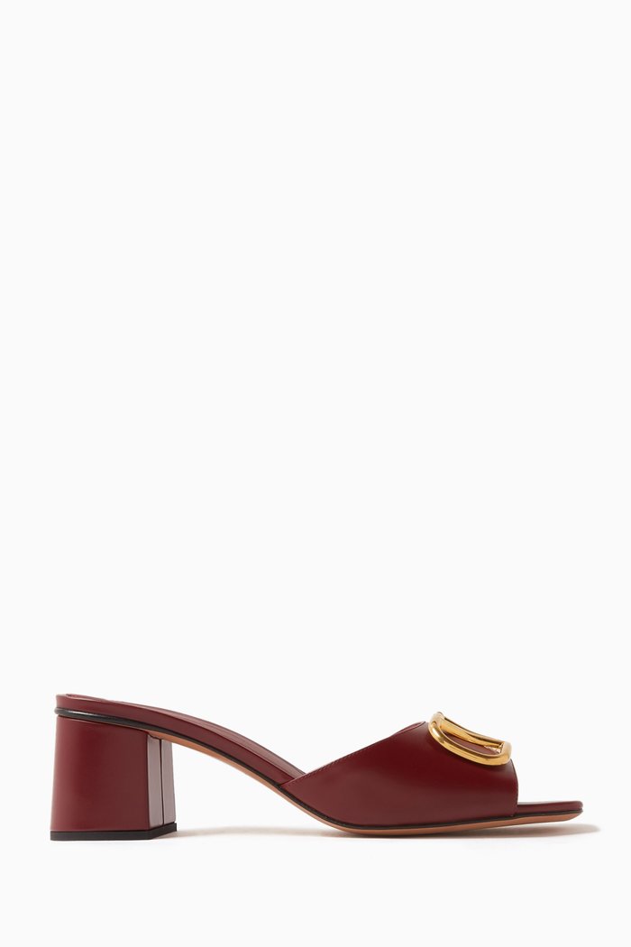 

Valentino Garavani VLOGO Signature 60 Mules in Vitello Leather, Red