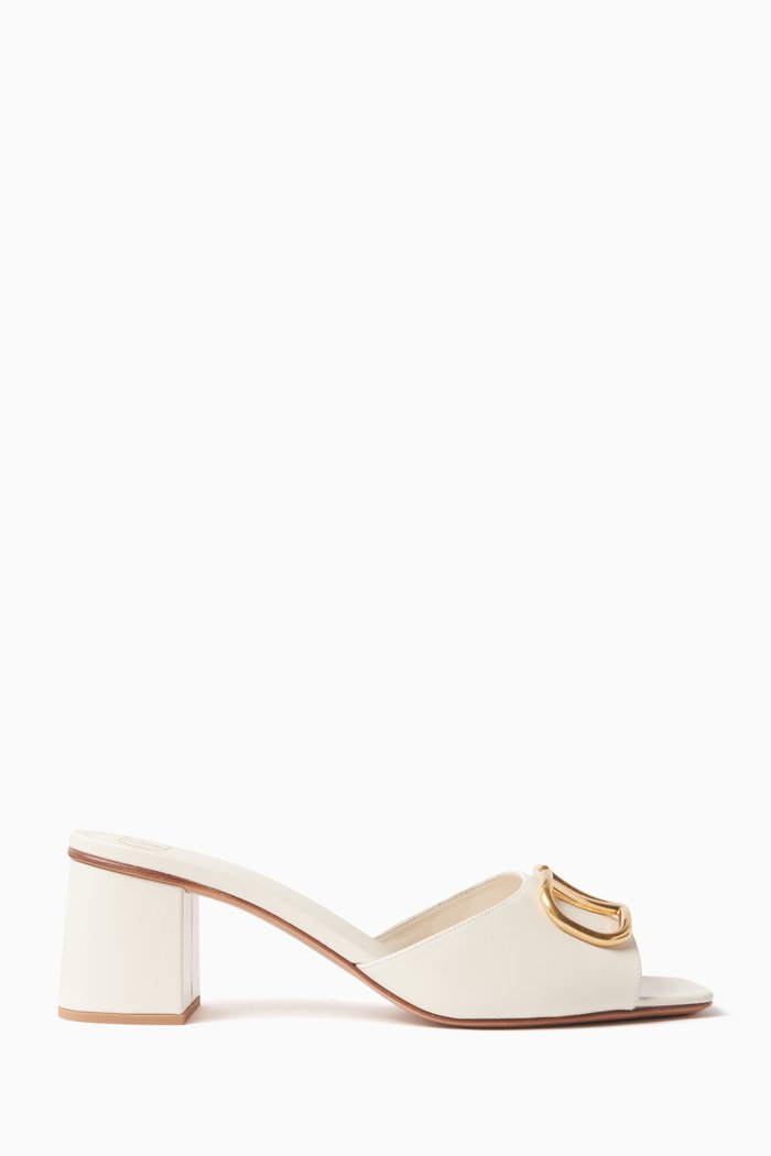 

Valentino Garavani VLOGO Signature 60 Mules in Vitello Leather, White
