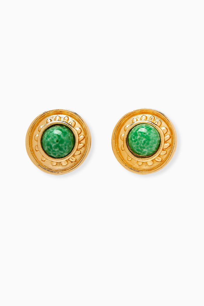 Rediscovered 1980s Clip-on Earrings, Gold