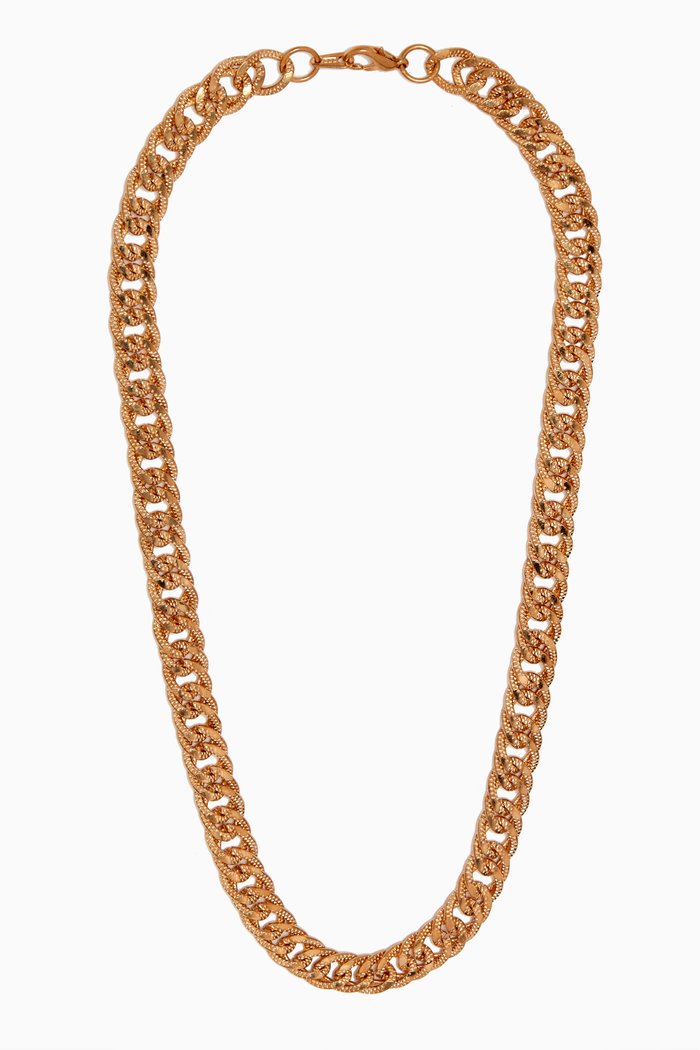 

Rediscovered 1990s Curb Chain Necklace, Gold