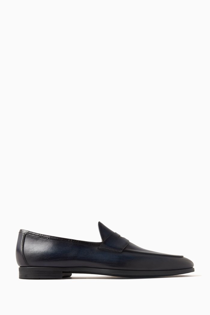 

Aston Loafers in Calf Leather, Blue