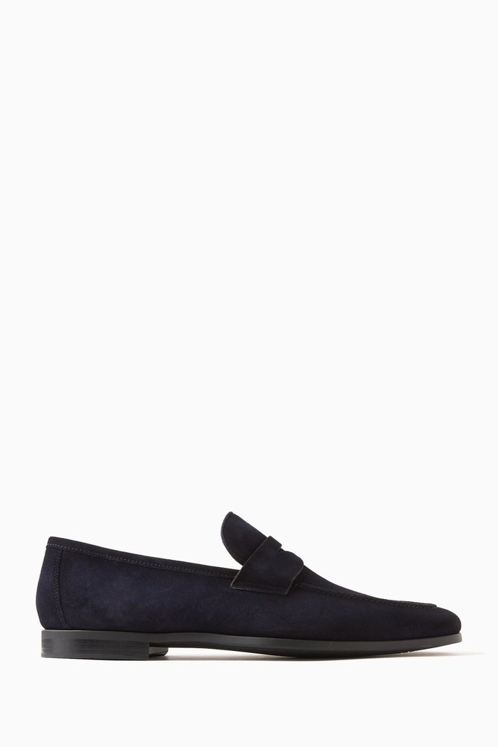 

Aston Loafers in Calf Leather, Blue