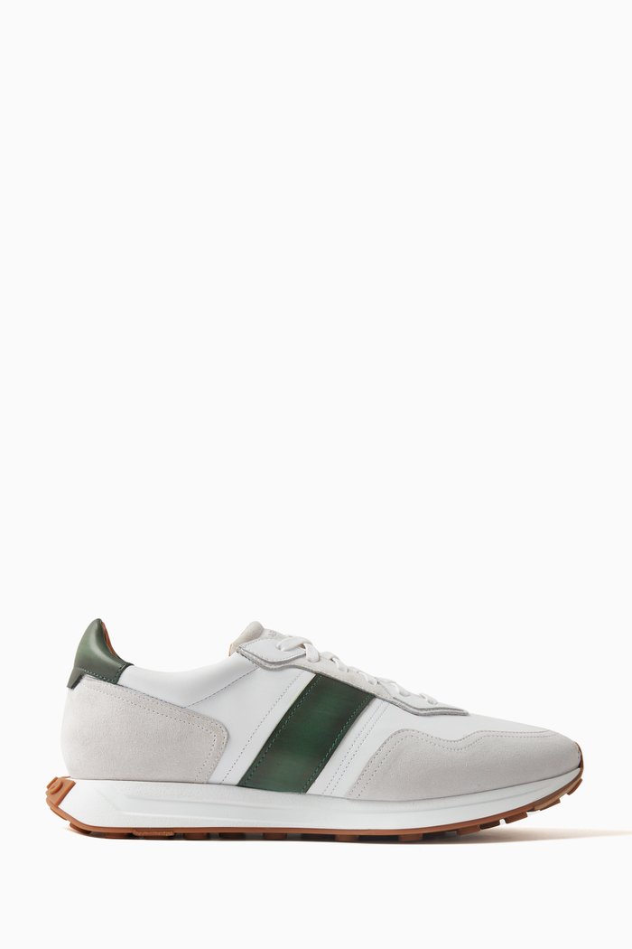 

Adra Sneakers in Leather & Suede, White